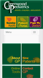 Mobile Screenshot of greenwoodpediatrics.com