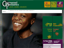 Tablet Screenshot of greenwoodpediatrics.com